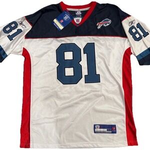 NWT Vintage NFL #81 Terrell Owens Buffalo Bills Size 54 Authentic Reebok Jersey